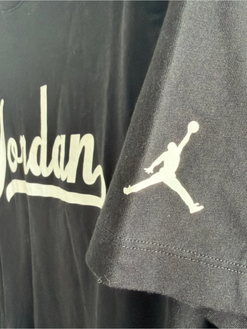 Jordan Flight Mvp Short-Sleeve Men Black T-shirt  Size Large